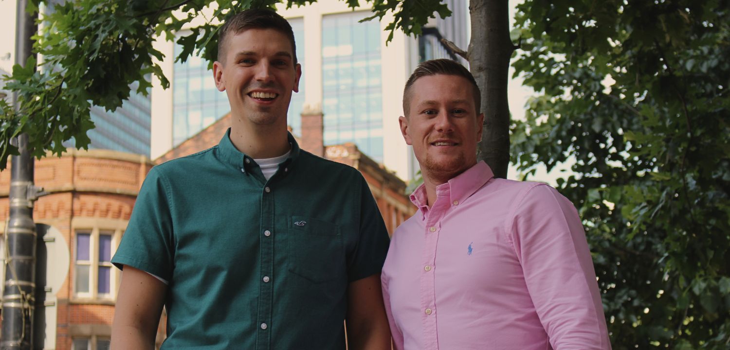 Jack and Dave standing Outside