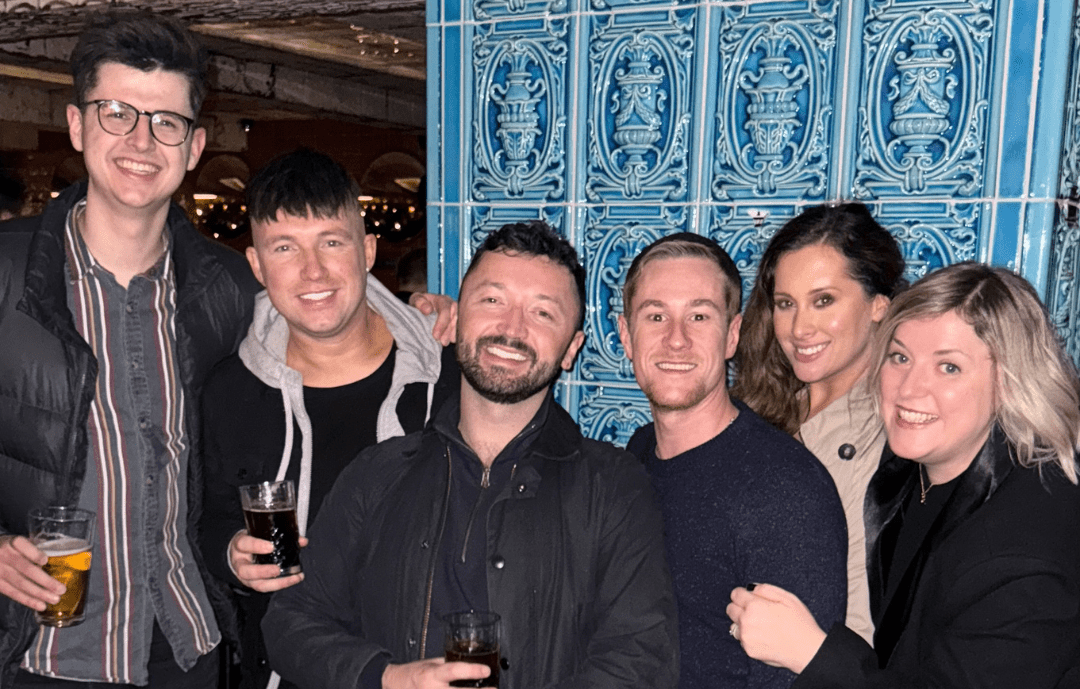 jack Mason with his Colleagues